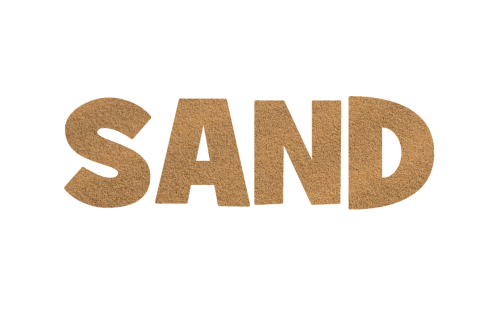 sand lettering texture