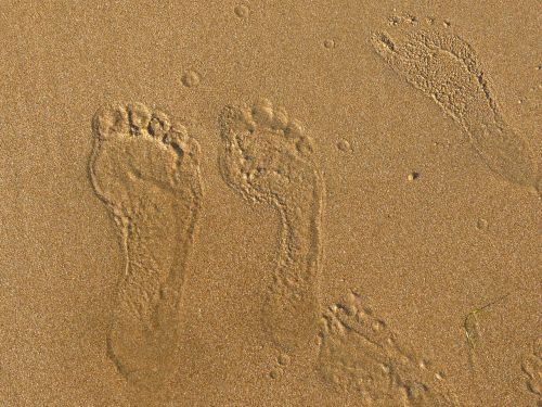 sand sea footprint