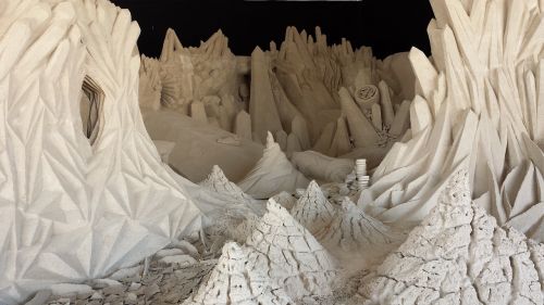 sand art mountains