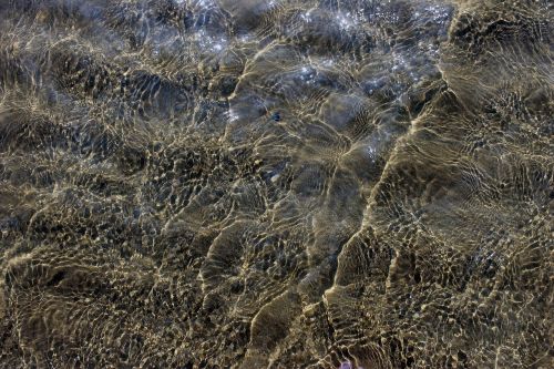 sand reflection sea