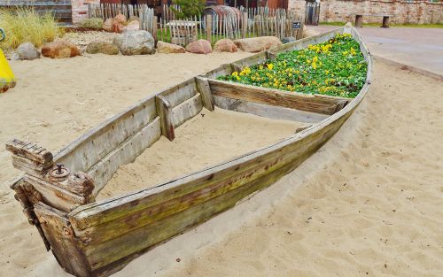 sand wooden boat playground