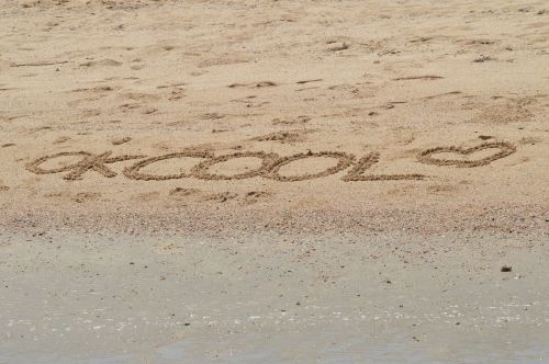 sand text beach