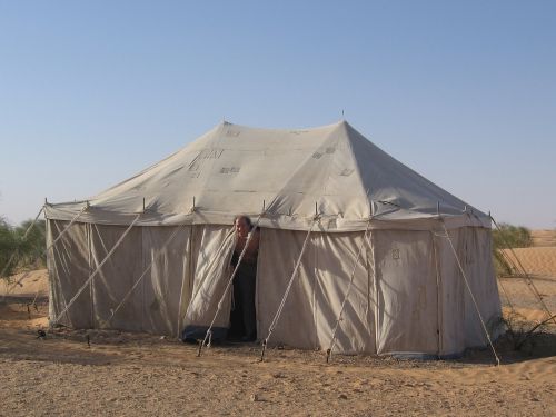 sand desert tent