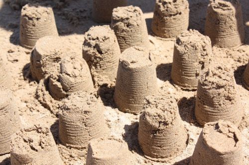 sand castle sand beach