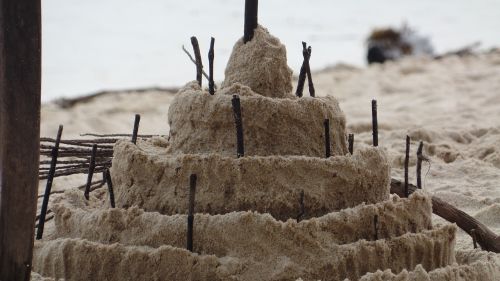 sand castle send beach