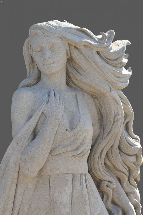 sand sculptures female woman