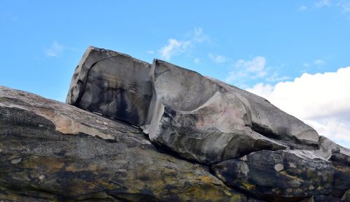 sand stone rock sky