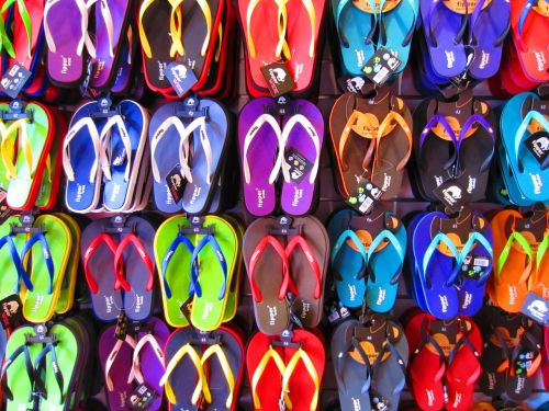 sandals footwear colorful
