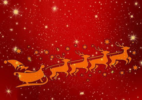 santa reindeer christmas