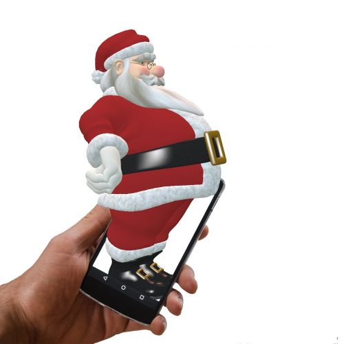 santa christmas smartphone