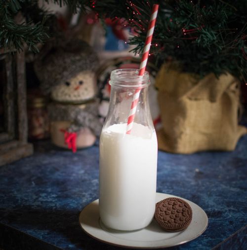 santa milk christmas