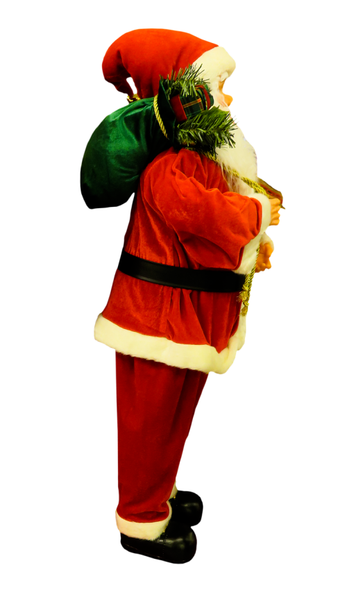 santa claus isolated figure