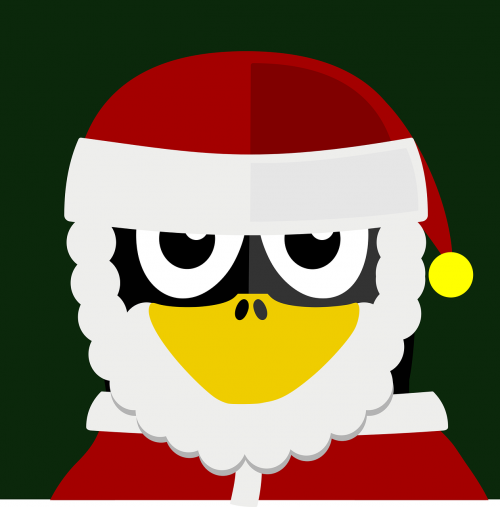 santa claus tux vector