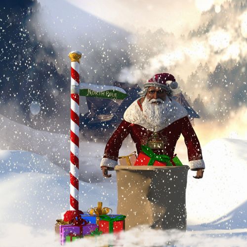 santa claus the north pole l christmas