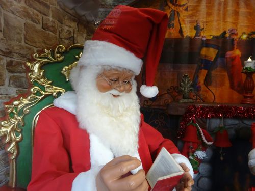 Santa Claus In His Grotto