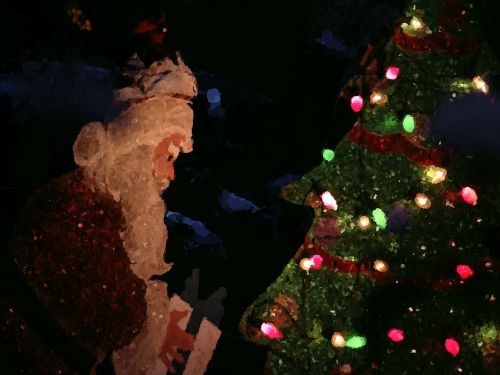 santa clause christmas tree christmas