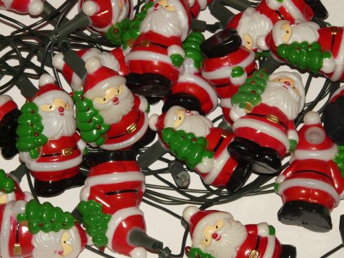 santa clauses lichterkette christmas ornaments