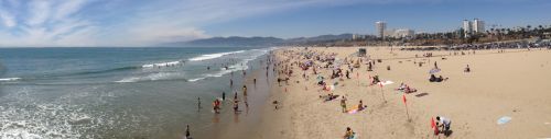 Santa Monica Beach Panorama