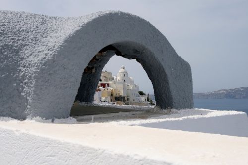 santorini church dome