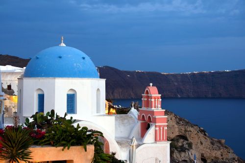 santorini cyclades white houses