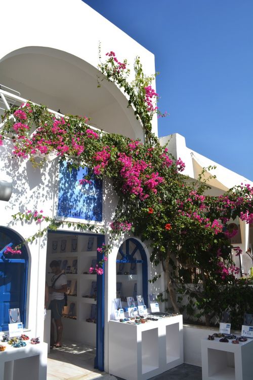 santorini greece white houses