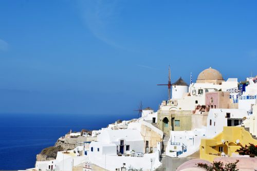 santorini greece white houses