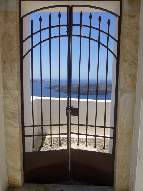 santorini grating door