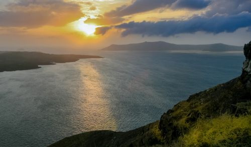 santorini sunset greece