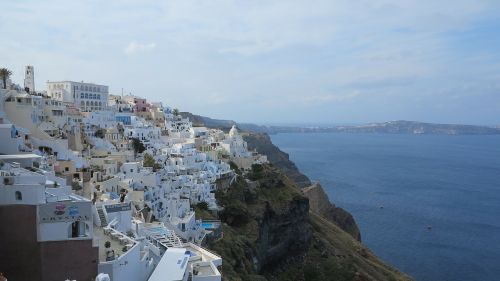 santorini greece white houses