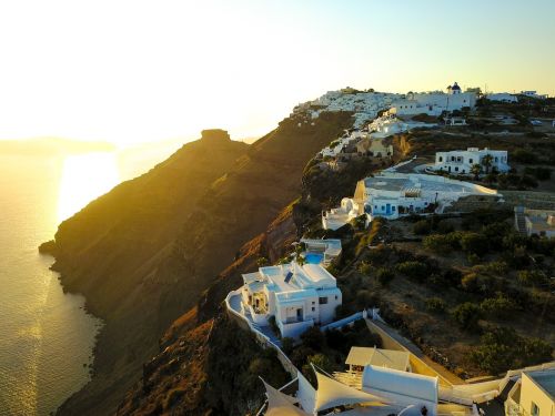 santorini greece landscape