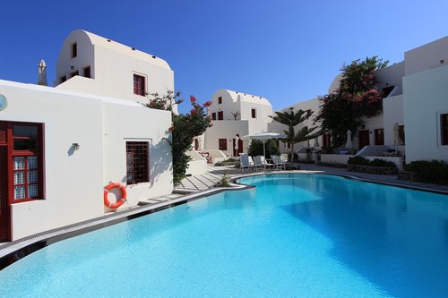santorini  greece  resort