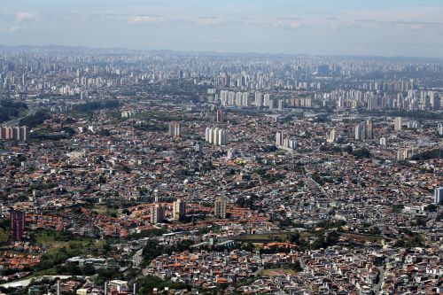 são paulo aerial view architecture