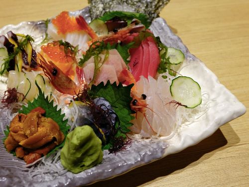 sashimi salmon fish food