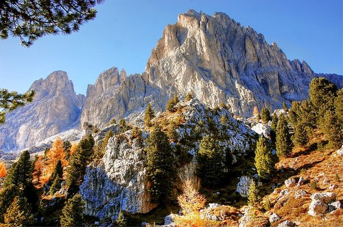 sassolungo  dolomites  mountains