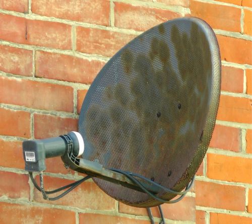 Satellite Dish On House