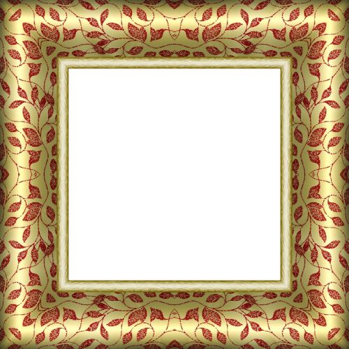 Satin Pattern Picture Frame Gold