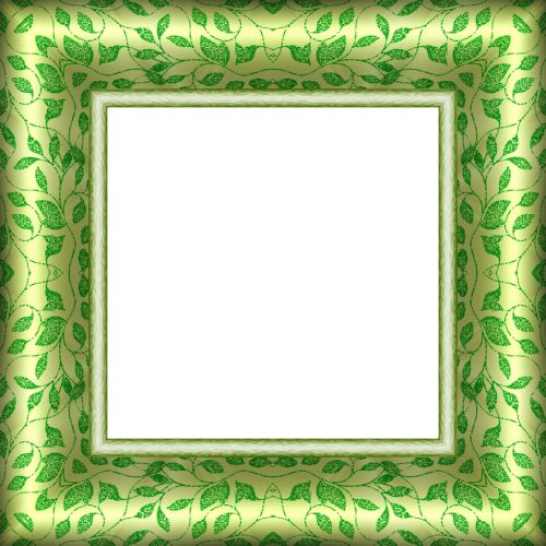 Satin Pattern Picture Frame Lime