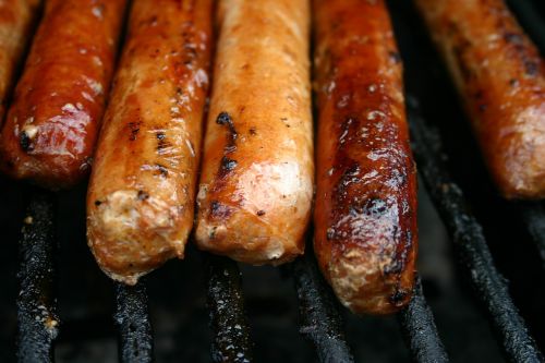 sausages barbecue food