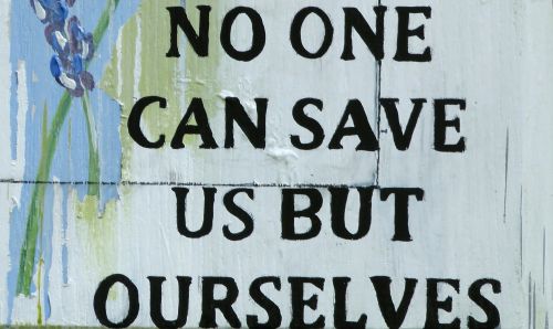 Save Ourselves Sign
