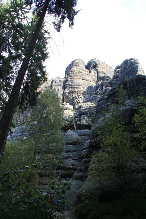 saxon switzerland rock mountains