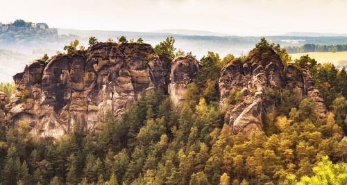 saxon switzerland rock landscape