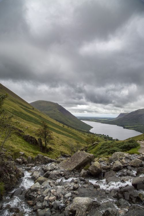 Scafell Pike Mountain In England