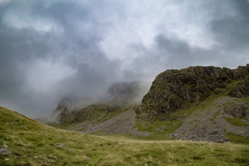 Scafell Pike Mountain In England