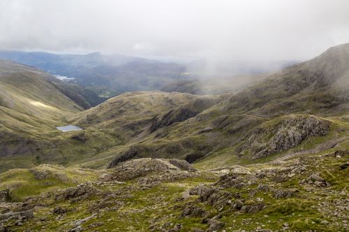 Scafell Pike Mountain In England