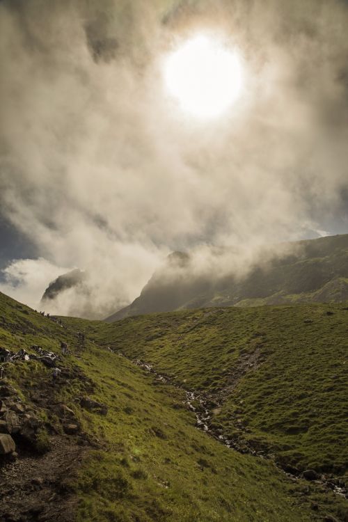 Scafell Pike Mountain In England