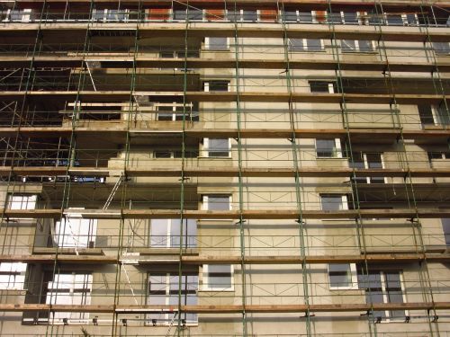 scaffold facade site