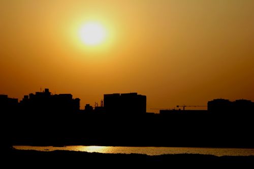 scenery water sky