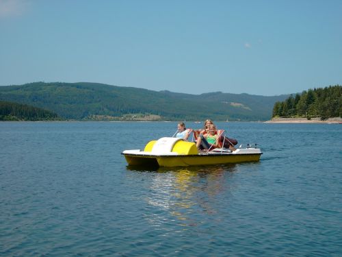 schluchsee pedal boat summer