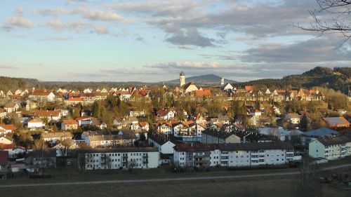 schongau germany city dusk