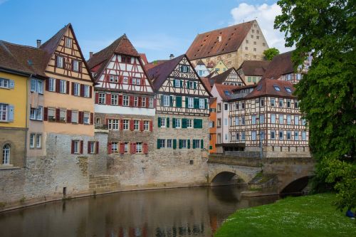 schwäbisch hall truss city view